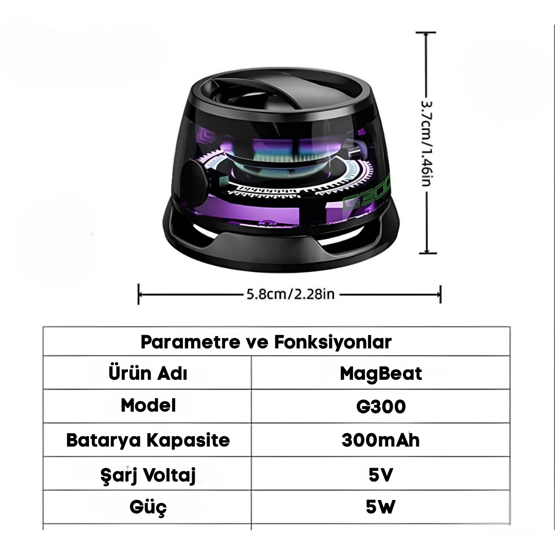 Magsmate™ MagBeat G300 Kablosuz Bluetooth Hoparlör